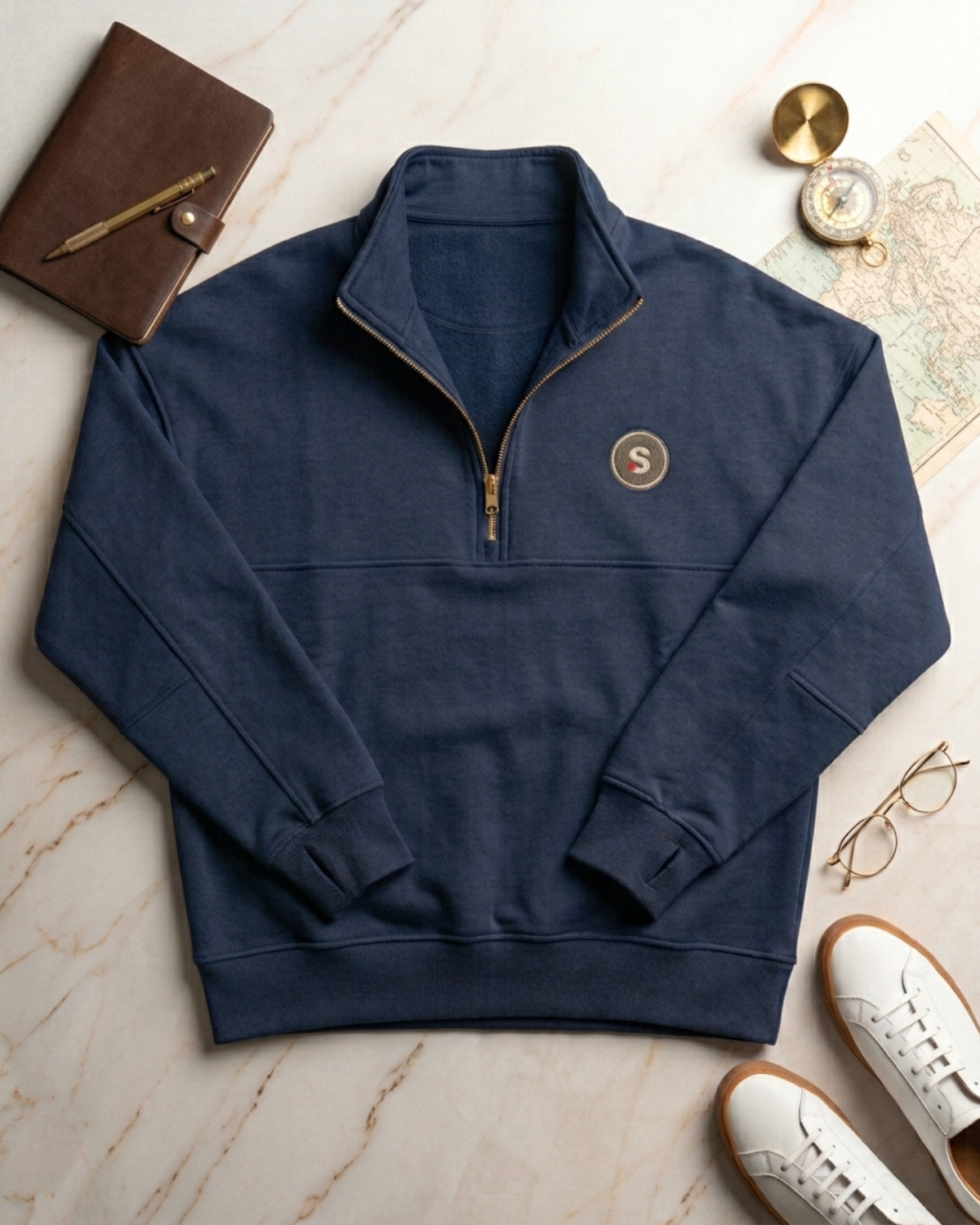 Half Zip Comfy Sweatshirt